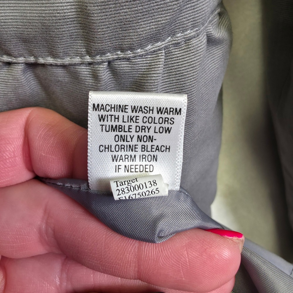 Xhilaration Coat Women XL Gray Peter Pan Tier Minimalist Classic Longline Jacket - Picture 11 of 16